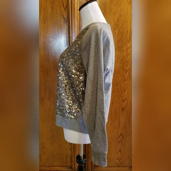 VINCE long sleeve sparkled shirt. - Picture 5 of 6